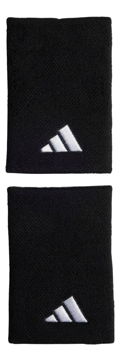 Pulsera grande, elástica, suave, para entrenamiento de tenis, color negro, talla única, de Adidas